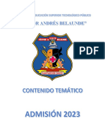 Contenido Tematico ADMISION 2023