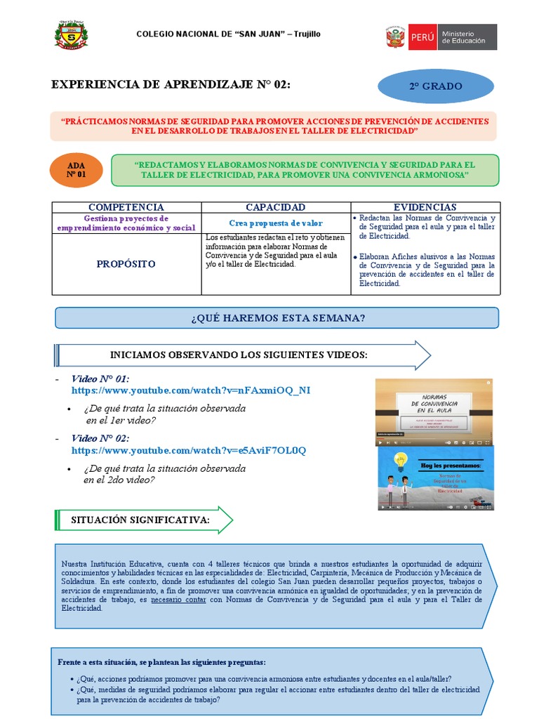 2 Ada 01 Eda 02 Ept Pdf Aprendizaje