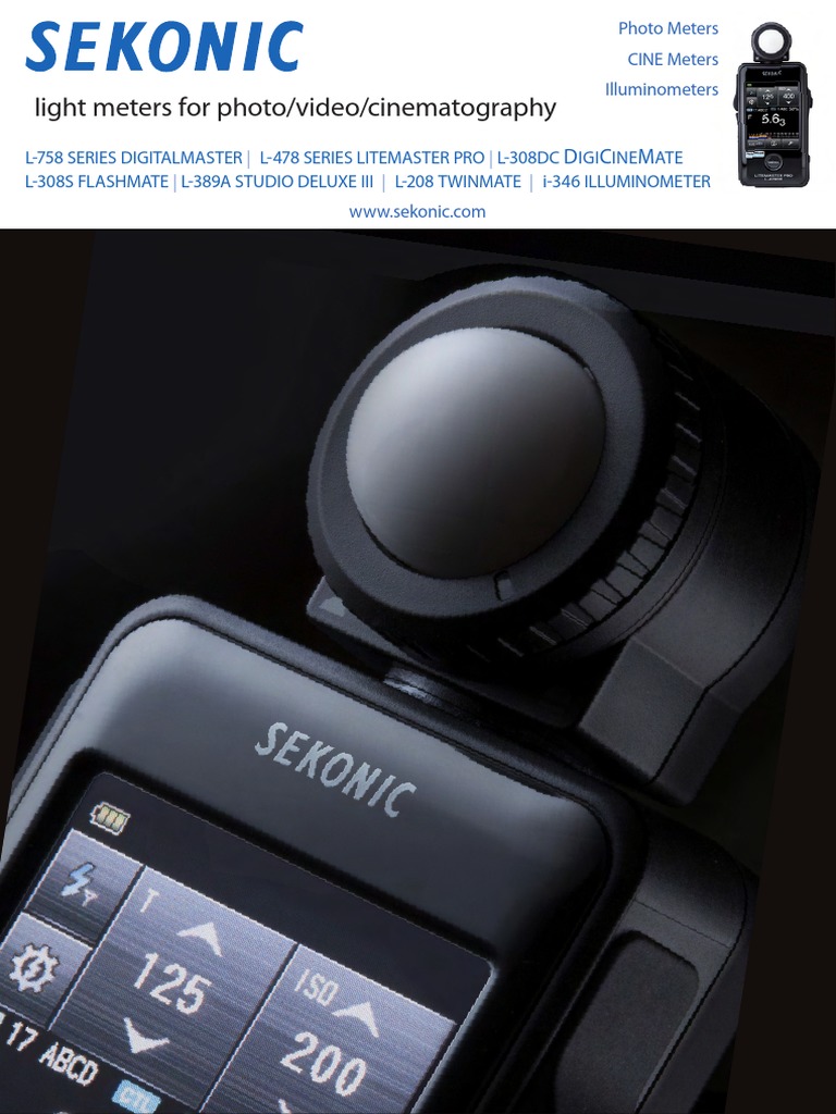 Light Meters For Photo/video/cinematography PDF Exposure