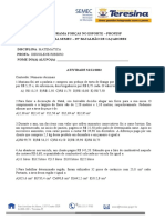 Atividade Matemática Profesp 3111 2022 6°ano