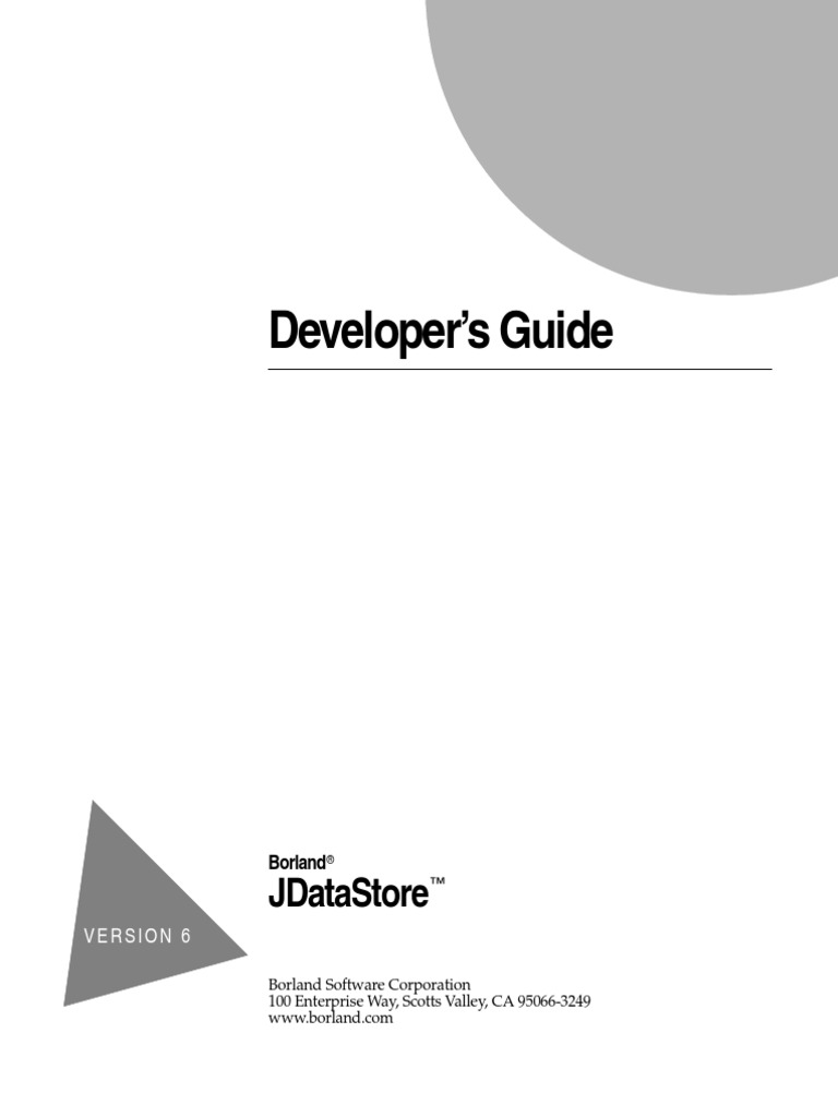 JDataSotre Developers Guide | PDF | Computer File | Inheritance (Object ...