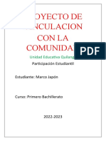 Proyecto de Vinculacion Con La Comunidad