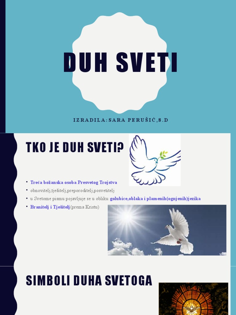 Duh Sveti, Sara Perušić, 8.d | PDF