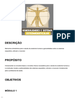 Generalidades e Sistema Osteomioarticular