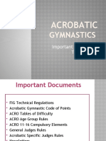 Acrobatic Gymnastics Terminology