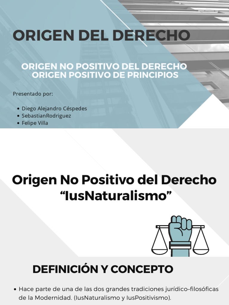 Origen Del Derecho | PDF | La Ley natural | Estatuto