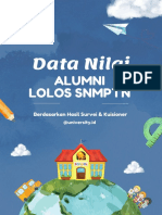 Data Nilai Alumni Lolos SNMPTN