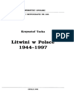 Tarka K.,Litwini W Polsce 1944-1997 (1998)