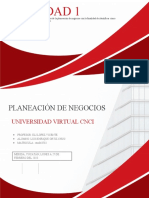 Planeación de negocios: Estudio de mercado y formulación de proyectos