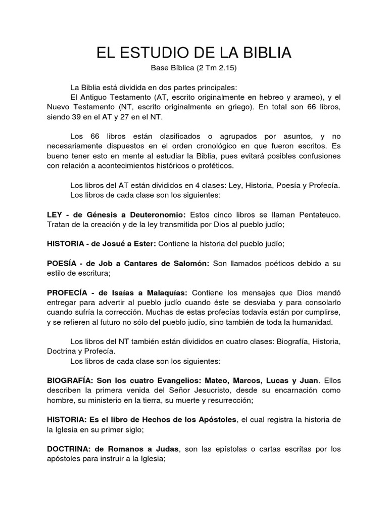 Clase 30 - El Estudio de La Biblia | PDF | Jesús | Cristo (título)