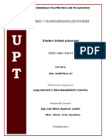 Series Y Transformadas de Fourier: Nombre Del (Os) Alumno(s)