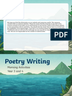 T2 E 839 Year 3 and 4 Poetry Writing Morning Activities - Ver - 2