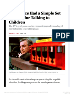 Mr. Rogerss Simple Set of Rules For Talking To Kids - The Atlantic