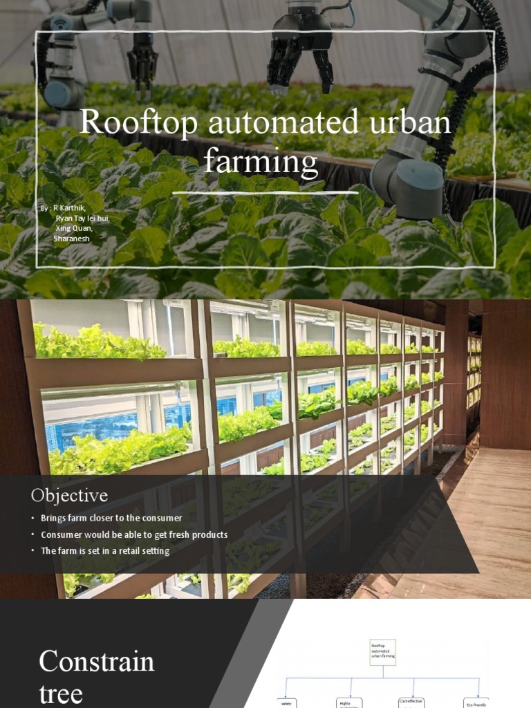 Rooftop Automated Urban Farming Presentation Slides | PDF | Greenhouse ...