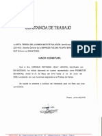 Constancia de trabajo PROMOTOR DE VENTAS 2018-2019