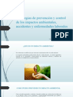 Estrategias de Prevención y Control de Los Impactos Ambientales, Accidentes y Enfermedades Laborales