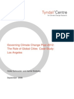 Governing Climate Change Post-2012: The Role of Global Cities  Case-Study: Los Angeles 
