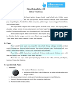 Rangkuman Materi Sistem Tata Surya Kelas 6 SD (PDF)