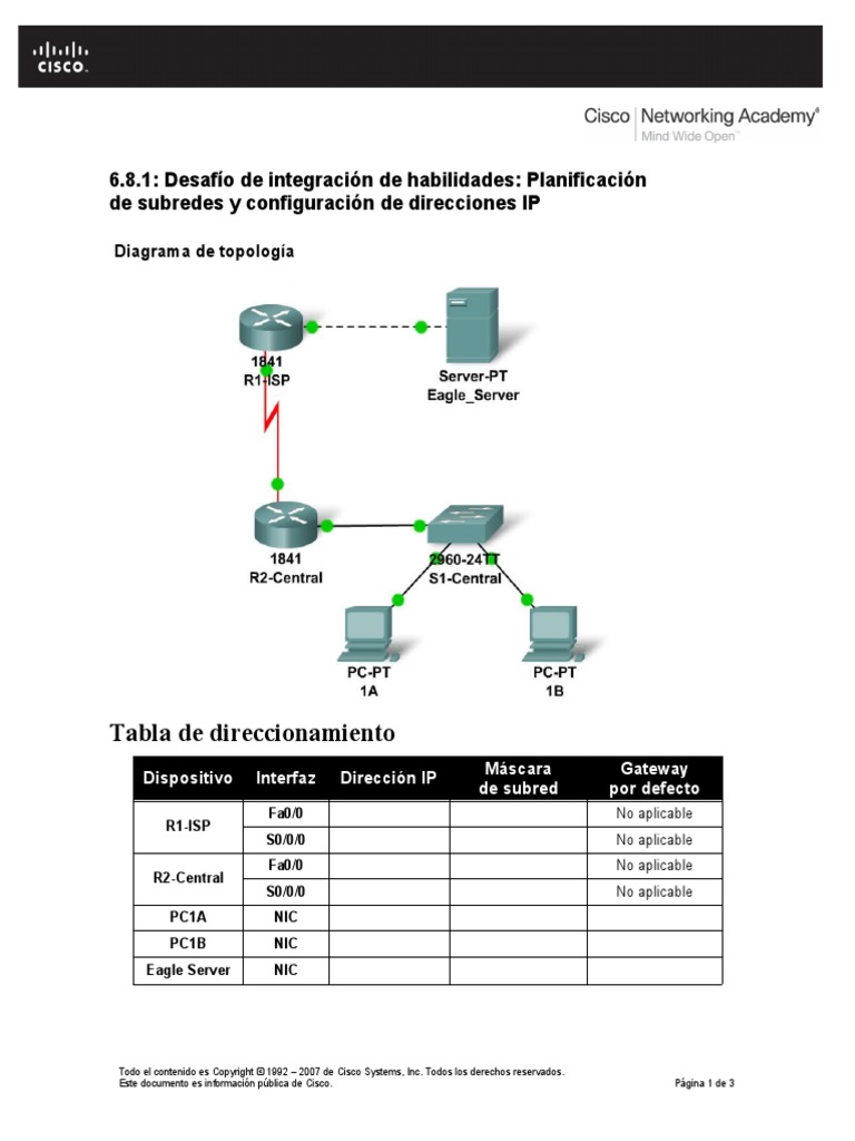 Tarea Eagle Server Instrucciones | PDF | Dirección IP | Enrutador ...