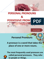 Personal Pronoun and Possessive Pronoun