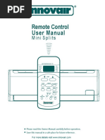 Innovair Mini Split Remote Control User Manual English 4