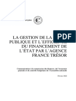 Gestion Dette Publique Et Efficience Financement Etat Par AFT