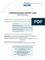 Commissioning Report Alcad 220V