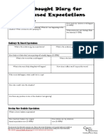 Self-Esteem Worksheet - 06 - Thought Diary For Biased Expectations
