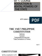 Philippine Constitution Fundamentals