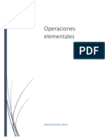 Operaciones Elementales