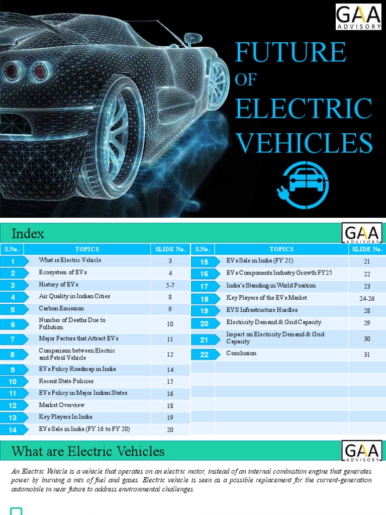 Future of Electric Vehicles Final Reviewed RWD SKG | PDF | Electric ...