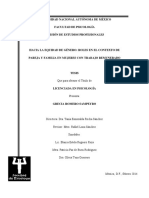 Hacia La Equidad de Genero-Roles en El Contexto de Ppareja y Familia en Mujeres