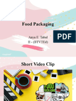Food Packaging (FSM 112) - Anya E. Tabal II - (BTVTEd)