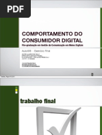 Comportamento de Consumo - Aula 6/6 - Exercício Final