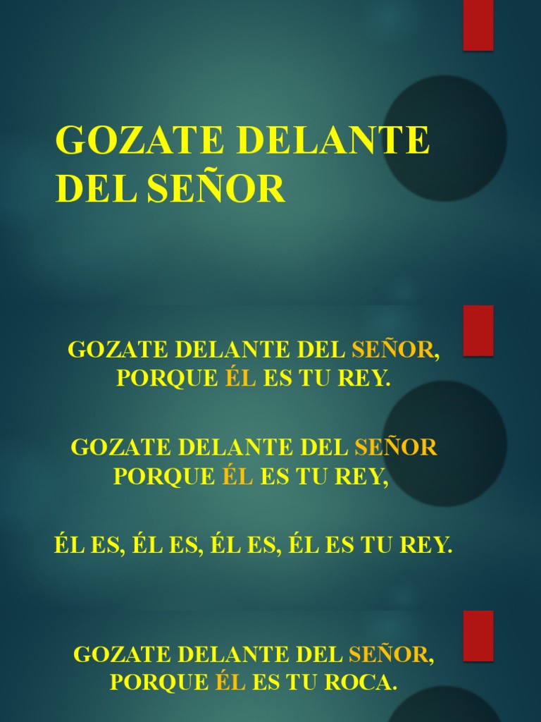 Gózate Delante Del Señor | PDF
