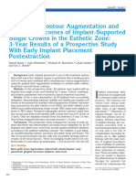 Copia de Outcomes of Implant-Supported Single Crowns in The Esthetic Zone - 3-Year Results of A Prospective Study With Early Implant Placement Postextractio