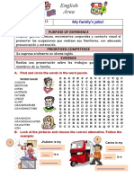 Worksheet 12-My Family's Job