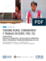 Convocatoria_Formacion formadores Bolivia_ TRC-TD