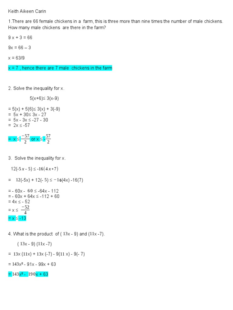 Problems 12 | PDF | Teaching Methods & Materials | Science & Mathematics