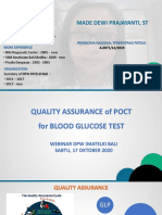 Pembicara 1 - Quality Assurance of POCT For Blood Glucose Test