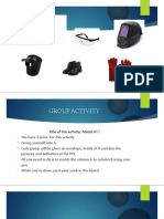 Match it!!! Group Activity PPE Identification