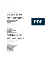 Birthday Bash Invitation