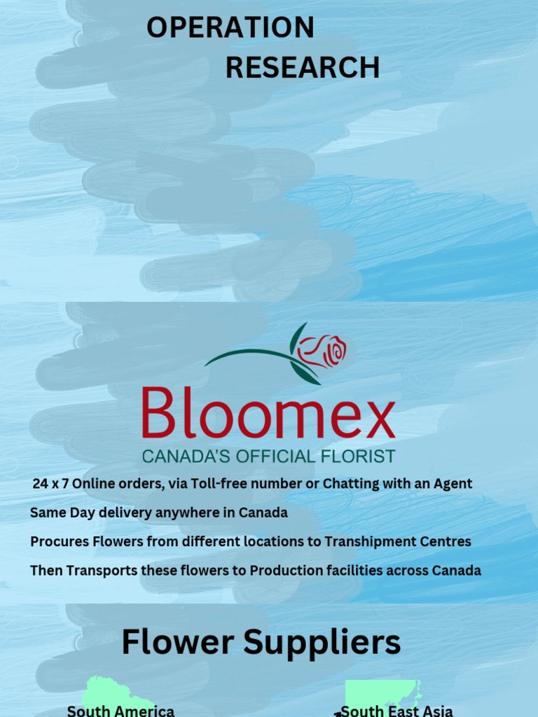 Bloomex Case Study Presentation PDF Ontario Toronto