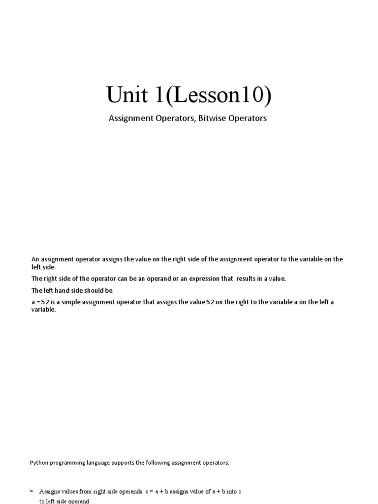 Unit 1lesson10 | Download Free PDF | Computer Architecture | Mathematics