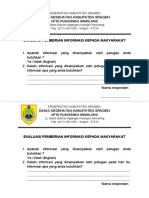 Evaluasi Pemberian Informasi