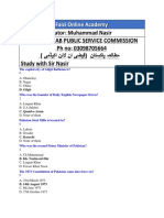 3 Pak Studies notes  Faizi Online Academy 03098705664