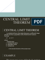 Central Limit Theorem