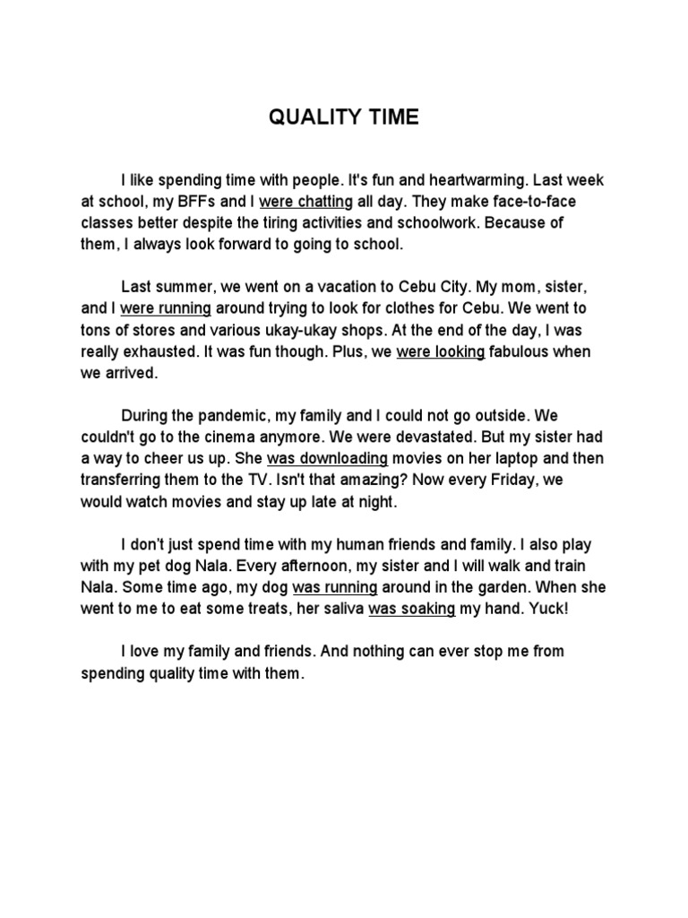 Cherishing Quality Time with Loved Ones | PDF | Art