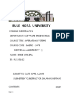 BULE HORA UNIVERSITY INDIVIDUAL ASSIGNMENT (1