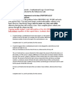 Homework Combinational Logic Design